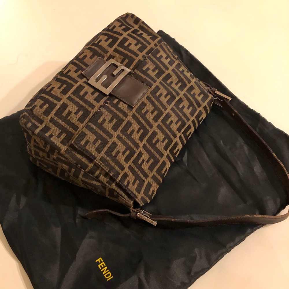 Fendi Zucca Monogram Mama Baguette